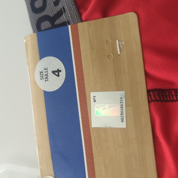 NBA Kids Raptors Red Boxer Briefs - Size 4 NWT - Picture 3 of 5